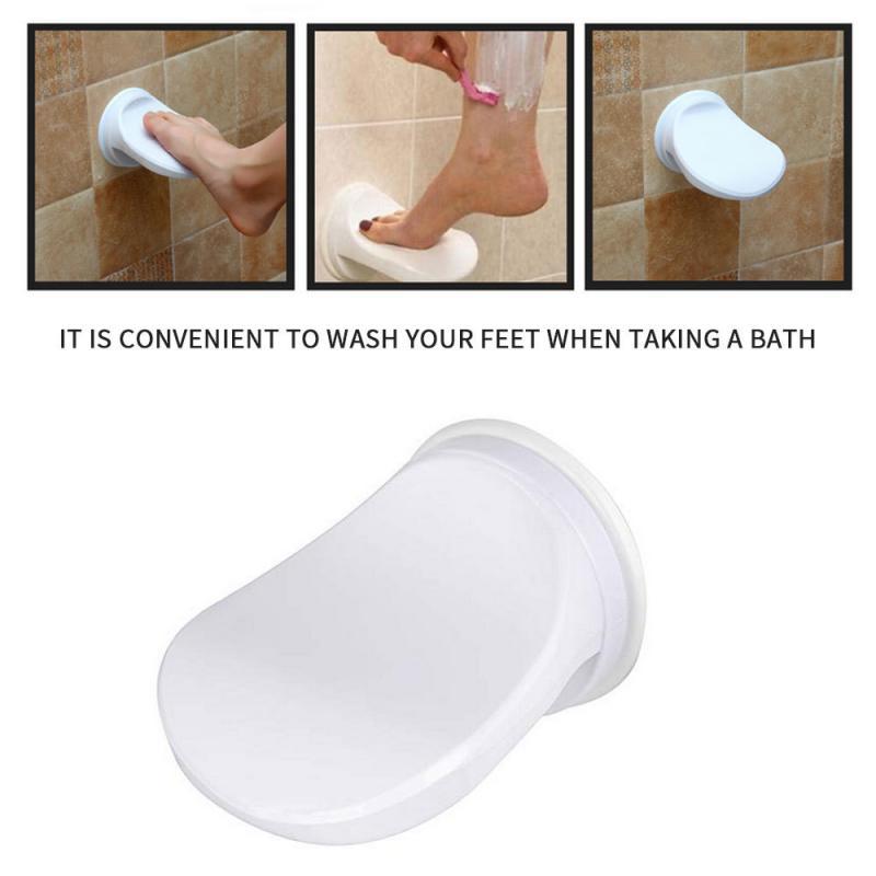 Bathroom Shower Foot Rest Shaving Leg Step Aid Grip Holder Pedal Step Suction Cup Non Slip Foot Pedal Wash Feet - Wizcoffer