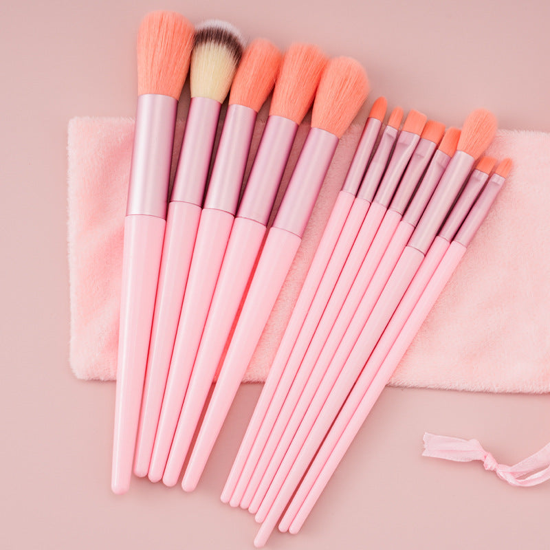 13Pcs Makeup Brush Set Make Up Concealer Brush Blush Powder Brush Eye Shadow Highlighter Foundation Brush Cosmetic Beauty Tools - Wizcoffer