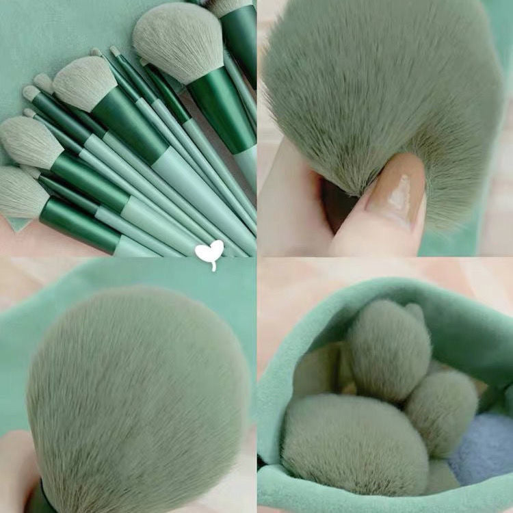 13Pcs Makeup Brush Set Make Up Concealer Brush Blush Powder Brush Eye Shadow Highlighter Foundation Brush Cosmetic Beauty Tools - Wizcoffer