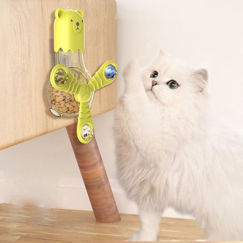 Pet Cat Toy Light-emitting Sound Rotating Multi-function Leaker - Wizcoffer