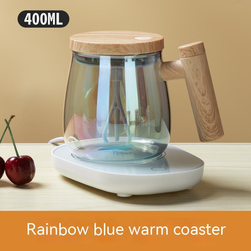 400ML Self Stirring Coffee Mug Electric Mixing Glass Coffee CupHigh Speed Fast Automatic Coffee Cup For Gyms Dining Room Kitchen Gadgets - Wizcoffer