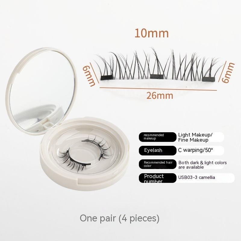 A Pair Of Super Natural Eyelashes Without Glue, Makeup Magnet - Wizcoffer