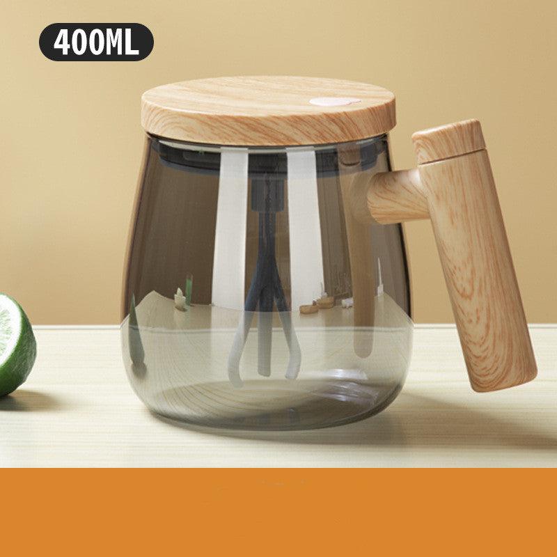 400ML Self Stirring Coffee Mug Electric Mixing Glass Coffee CupHigh Speed Fast Automatic Coffee Cup For Gyms Dining Room Kitchen Gadgets - Wizcoffer