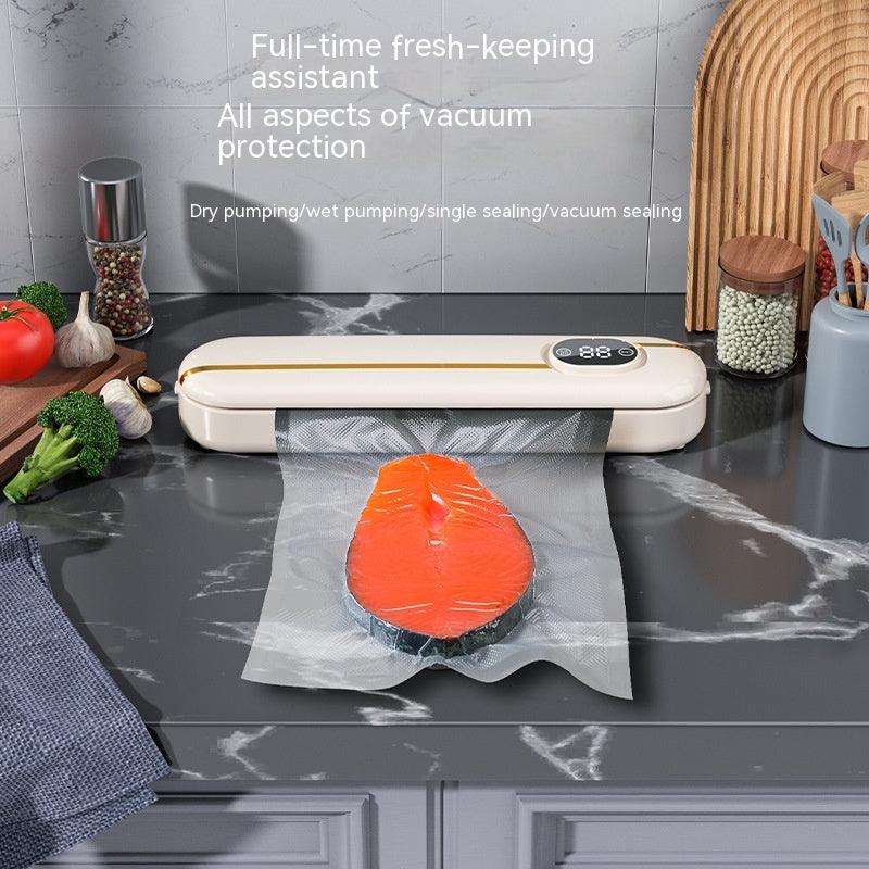 Automatic Fresh-keeping Vacuum Sealing All-in-one Machine Household - Wizcoffer