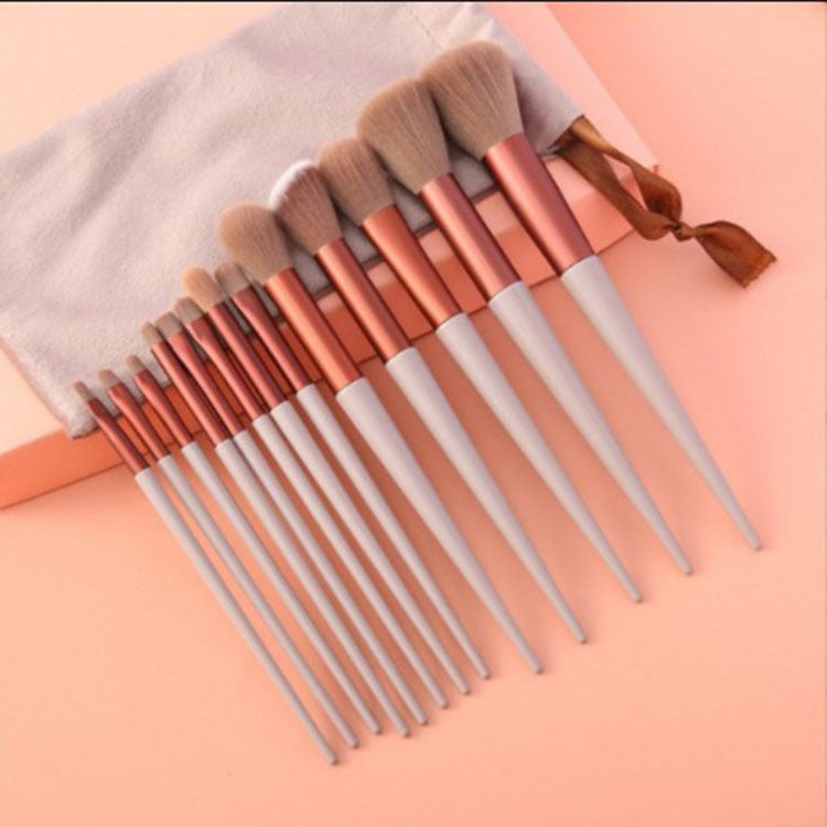 13Pcs Makeup Brush Set Make Up Concealer Brush Blush Powder Brush Eye Shadow Highlighter Foundation Brush Cosmetic Beauty Tools - Wizcoffer