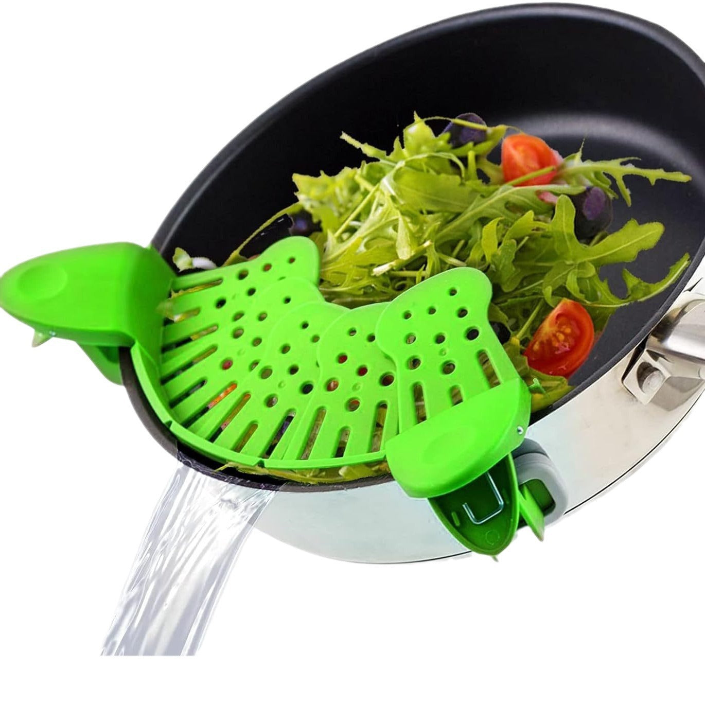 Universal Silicone Clip-on Pan Pot Strainer Anti-spill Pasta Pot Strainer Food Grade Rice Fruit Colander Strainer Kitchen Gadgets - Wizcoffer