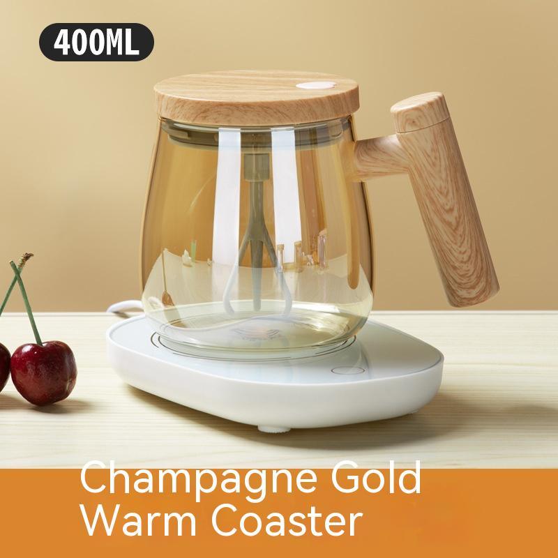 400ML Self Stirring Coffee Mug Electric Mixing Glass Coffee CupHigh Speed Fast Automatic Coffee Cup For Gyms Dining Room Kitchen Gadgets - Wizcoffer