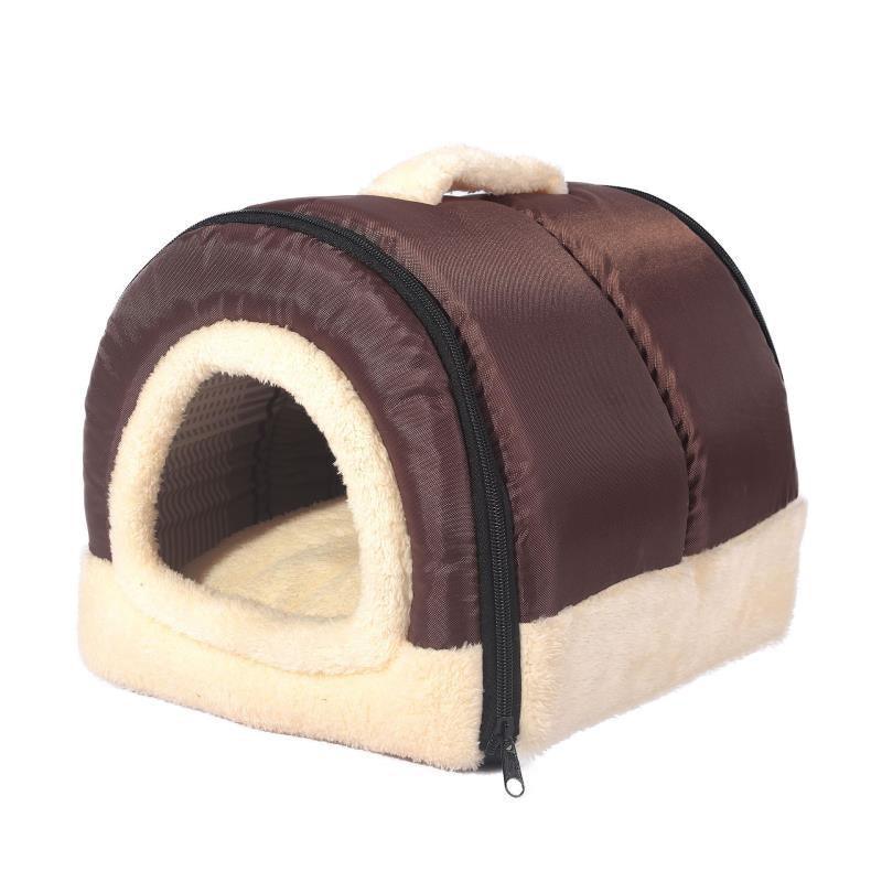 Pet Teddy Dog Cat Tent Foldable Four Seasons Universal Washable - Wizcoffer