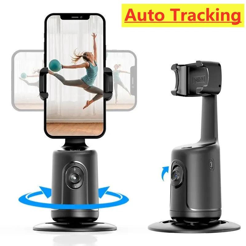 360 Auto Face Tracking Gimbal AI Smart Gimbal Face Tracking Auto Phone Holder For Smartphone Video Vlog Live Stabilizer Tripod - Wizcoffer