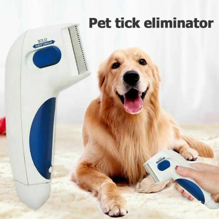 Pet Cat Dog Electric Terminator Brush Anti Removal Kill Lice Cleaner Electric Head Pet Fleas Electronic Lice Comb For Dog - Wizcoffer